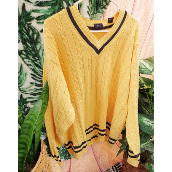 Sold 🌻 Vintage cozy chunky varsity knit oversized sweater ✨ - Picture 4 of 7